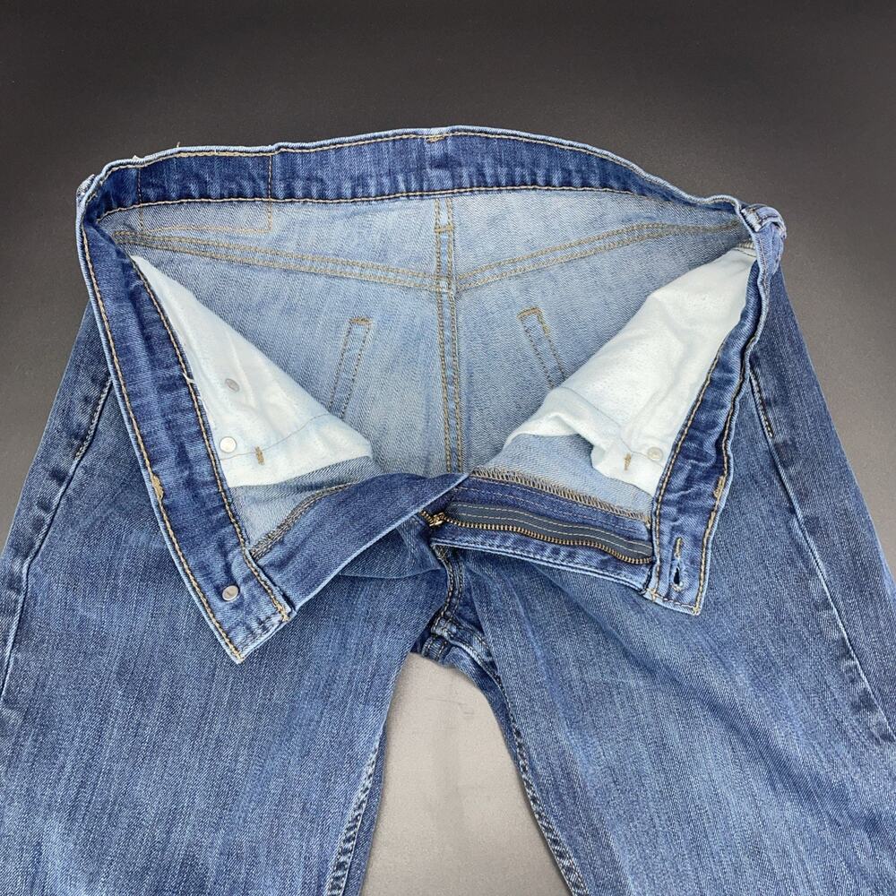 Levis 511 Jeans Men Fits 32x27.5 Blue Denim Faded Cotton Slim Fit American Adult - Picture 6 of 7